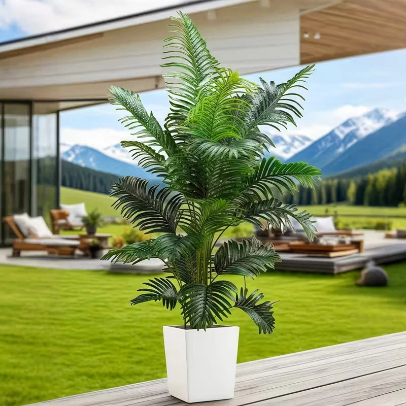 Coastal Haven Faux Palm Tree Set – 35-Inch Tropical Decor (2-Pack)