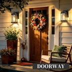 2-Pack 11" Modern Farmhouse Outdoor Wall Lanterns