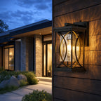 Modern Dusk-to-Dawn Outdoor Wall Sconce