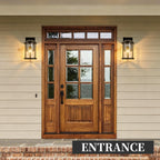 2-Pack 11" Modern Farmhouse Outdoor Wall Lanterns