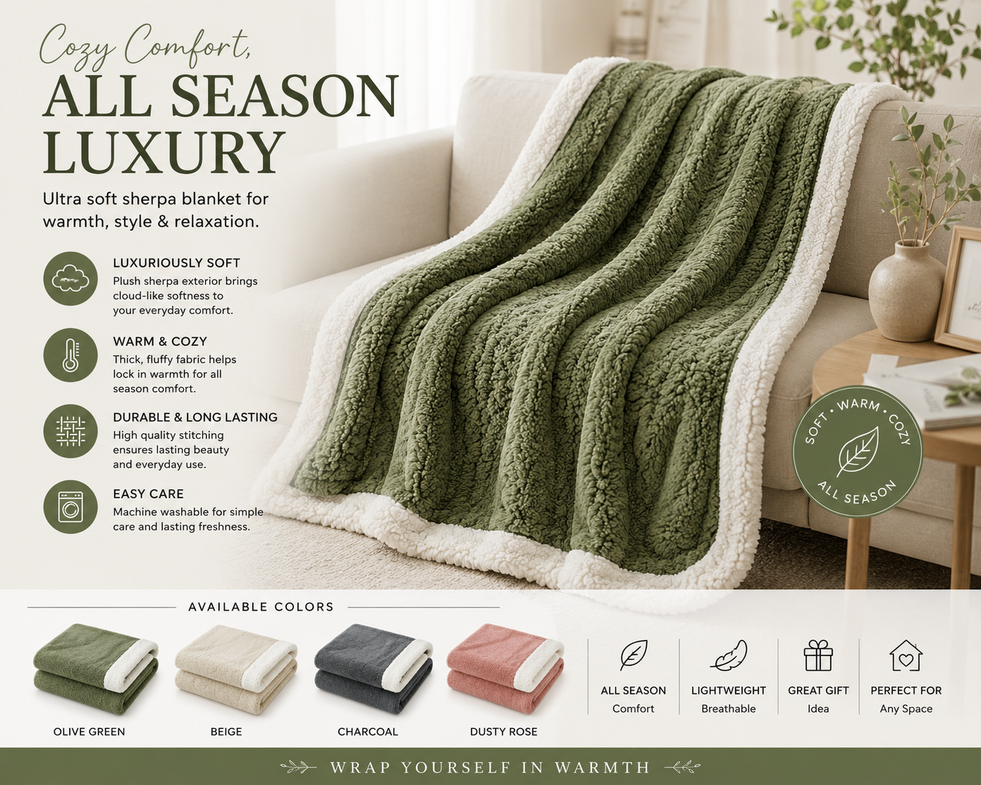 CloudLuxe Jacquard Sherpa Weighted Blanket