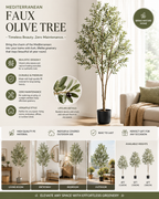 Mediterranean Faux Olive Tree – 4FT, 5FT & 6FT