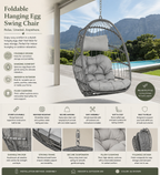 Haven Ridge Foldable Hanging Egg Swing Chair