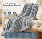 Everwood Chunky Knit Wool Throw Blanket