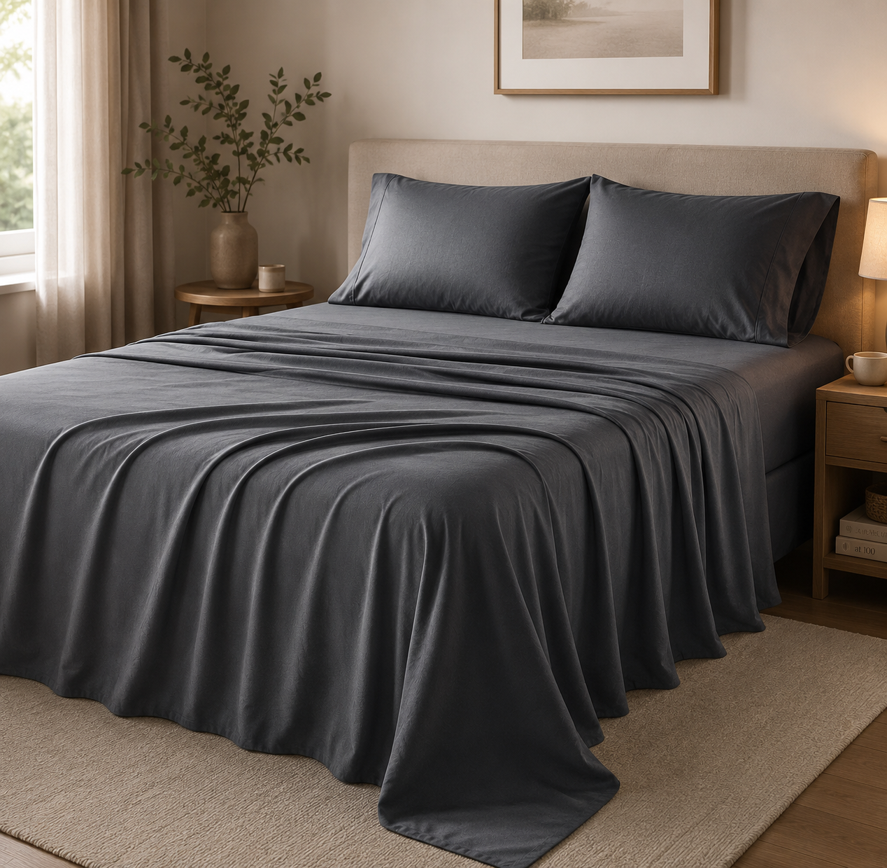 Haven Ridge Rest Bamboo Microfiber Sheet Set – 3 Piece