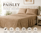 Paisley Manor 6-Piece Luxury Microfiber Sheet Set