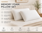 Haven CloudRest Memory Foam Bed Pillow Set – 2 Pack