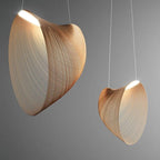 Sculptural Spiral Pendant Lamp | Minimalist Wabi-Sabi Lighting