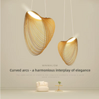 Sculptural Spiral Pendant Lamp | Minimalist Wabi-Sabi Lighting