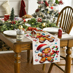 Gingerbread Man Christmas Table Flag