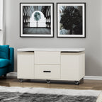 Lift-Top Folding Coffee Table with Storage Drawers
