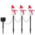 Solar Snowman Garden Stake Light