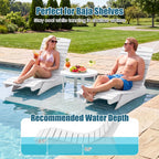 In-Pool Lounge Chair with Contoured Ergonomic Design