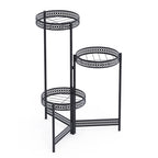 HavenHarbor Modern Metal Plant Stand – 3 & 4 Tier Foldable Indoor & Outdoor Plant Display