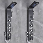 Cascade Royale LED Shower Panel System with Digital Temperature Display & 6-Function Spa Experience