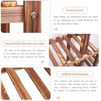 VerdeVista 6-Tier Wooden Plant Stand & Indoor Outdoor Display Shelf