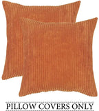 Willow Ridge Corduroy Striped Accent Pillow Cover