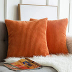 Willow Ridge Corduroy Striped Accent Pillow Cover
