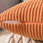 Willow Ridge Corduroy Striped Accent Pillow Cover