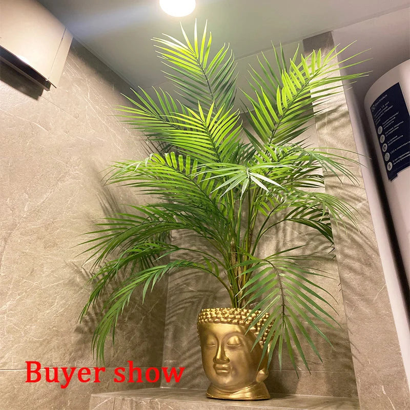 Tropical Haven Faux Monstera Palm Tree – 49" Indoor Greenery