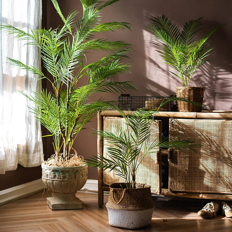 Tropical Haven Faux Monstera Palm Tree – 49" Indoor Greenery