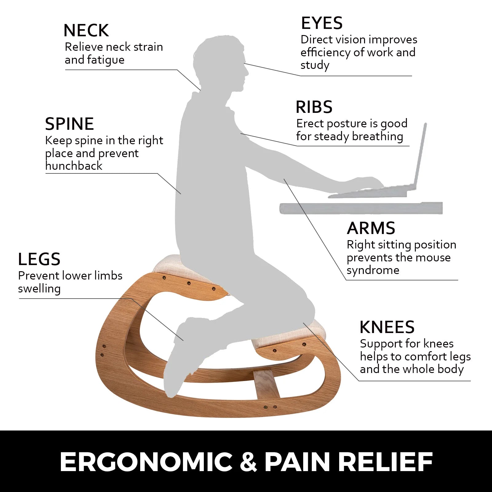AlignPro Ergonomic Kneeling Chair