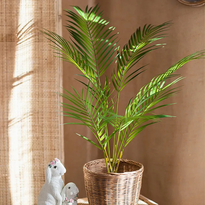 Tropical Haven Faux Monstera Palm Tree – 49" Indoor Greenery