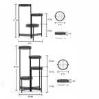 HavenHarbor Modern Metal Plant Stand – 3 & 4 Tier Foldable Indoor & Outdoor Plant Display