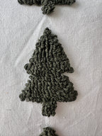 Tufted Christmas Tree Pillow Cover