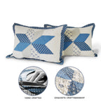 Kasentex Lightweight Cotton Diamond Stitch Bed Pillow Sham - Comfort Sleeping Pillow Sham, Ivory