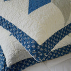 Kasentex Lightweight Cotton Diamond Stitch Bed Pillow Sham - Comfort Sleeping Pillow Sham, Ivory