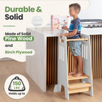 Standing Toddler Tower with Sliding Safety Door
