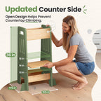 Standing Toddler Tower with Sliding Safety Door