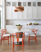 Wood Pendant Light Modern Wooden Hanging Ceiling Lamp Fixture