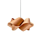 Wood Pendant Light Modern Wooden Hanging Ceiling Lamp Fixture