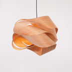 Wood Pendant Light Modern Wooden Hanging Ceiling Lamp Fixture