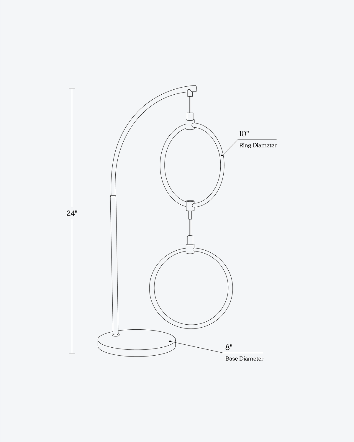 2 Ring Table Lamp