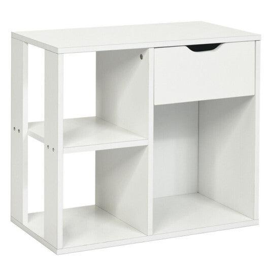 5-Piece Modern Living Room Table Set, White