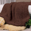 Haven Ridge Chunky Knit Chenille Throw Blanket