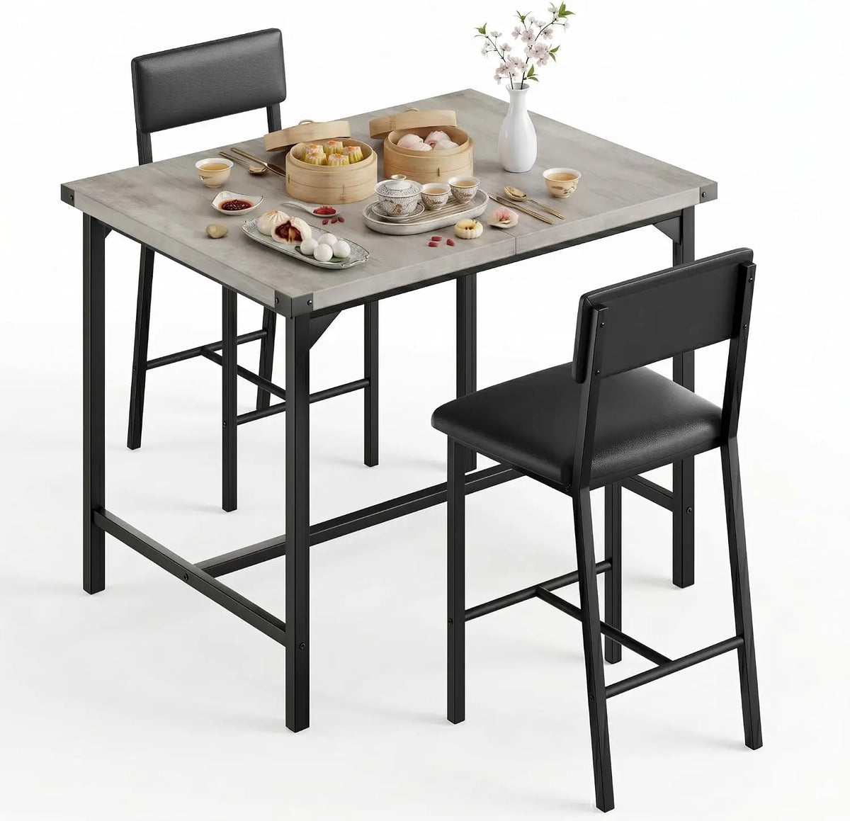 Garvee Mid-Century 3-Piece Dining Table Set
