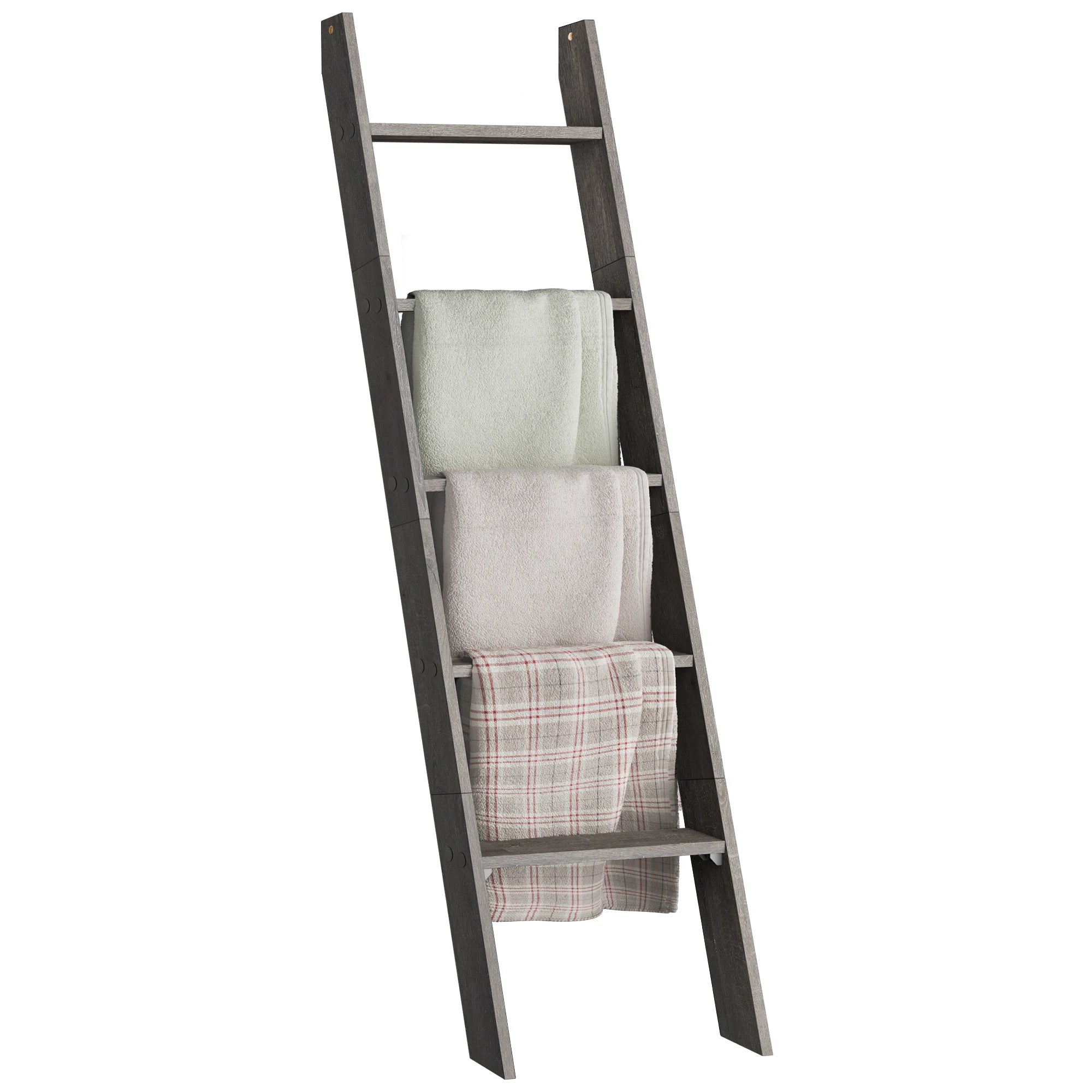 Haven Ridge Willow 5-Tier Farmhouse Blanket Ladder Shelf
