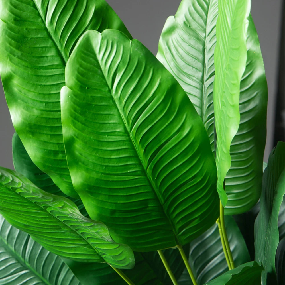 Tropical Breeze Faux Banana Palm Tree – 33"–45" Artificial Plant