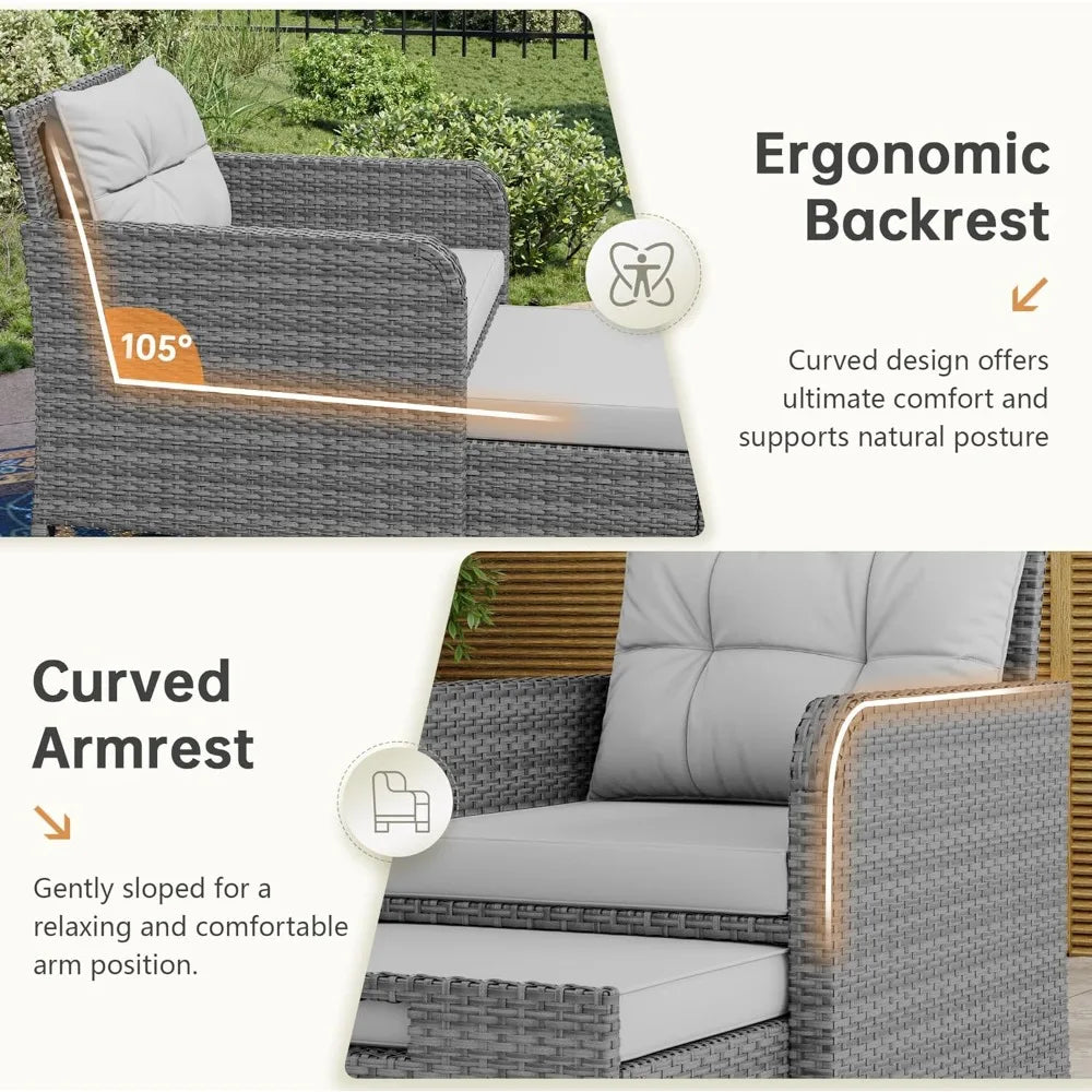 Coastal Cove 5-Piece Patio Conversation Set
