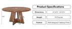 Heritage Round Farmhouse Dining Table