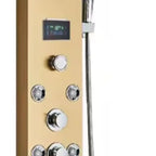 8-Jet LED Shower Panel Tower with Rainfall, Waterfall & Bidet Option