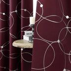 LunaShield Blackout Thermal Foil Grommet Curtain Panels – 4 Piece Set