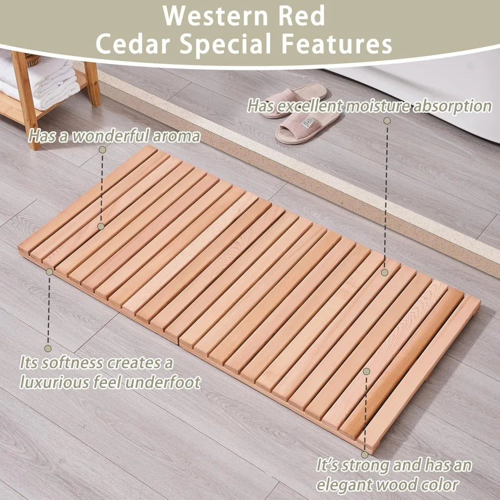 Serenity Cedar Spa Bath Mat