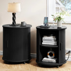 Haven Ridge Fluted Round End Table Set