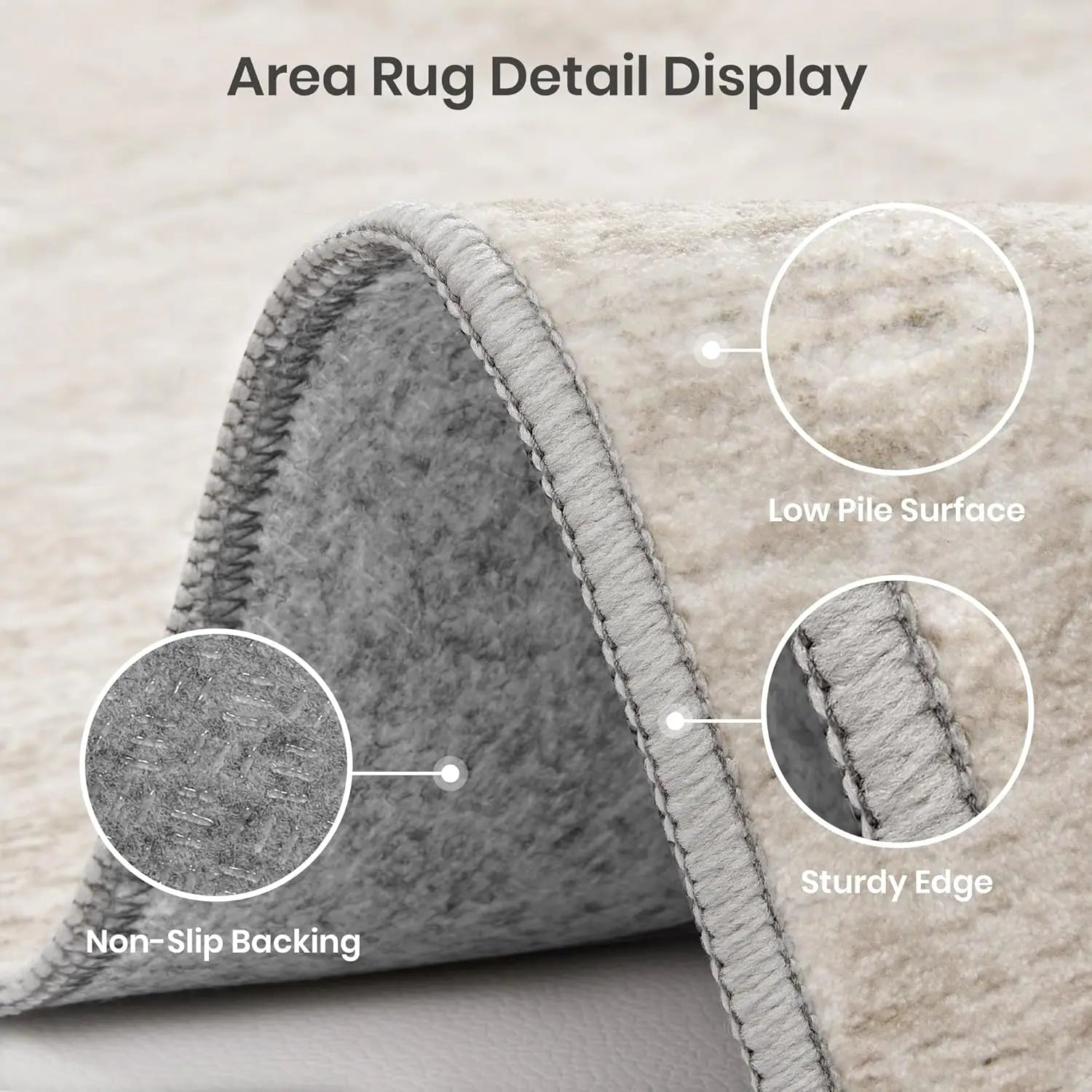 Haven Ridge Washable Cotton Area Rug – 8' x 10'