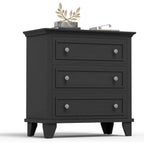 Modern 3-Drawer Wood Storage Dresser